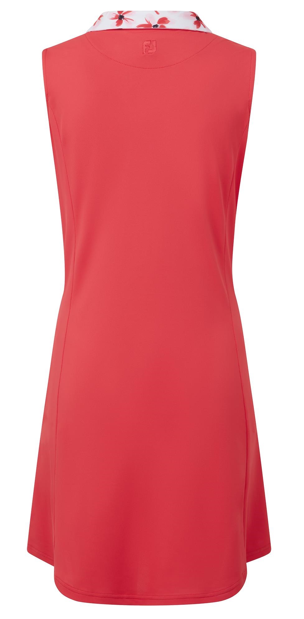 FootJoy Floral Trim Golf Damen Golfkleid, rot