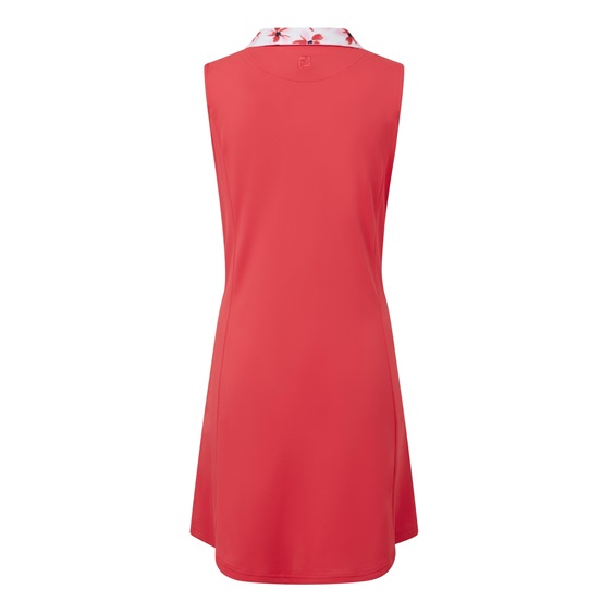 FootJoy Floral Trim Golf Damen Golfkleid, rot