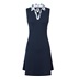 FootJoy Floral Trim Golf Damen Golfkleid, dunkelblau