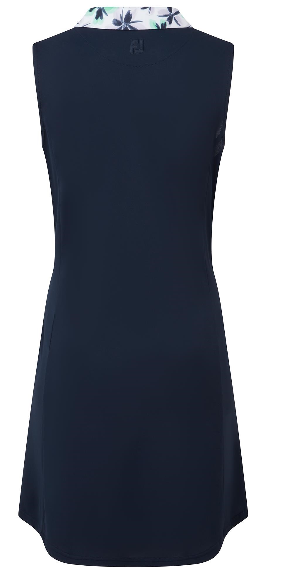 FootJoy Floral Trim Golf Damen Golfkleid, dunkelblau