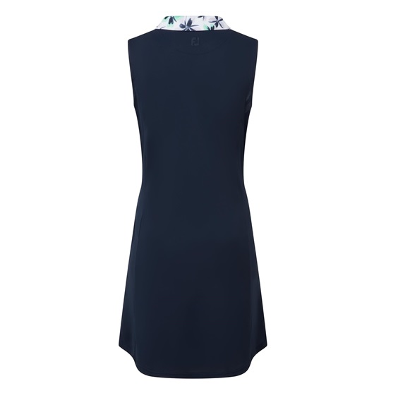 FootJoy Floral Trim Golf Damen Golfkleid, dunkelblau