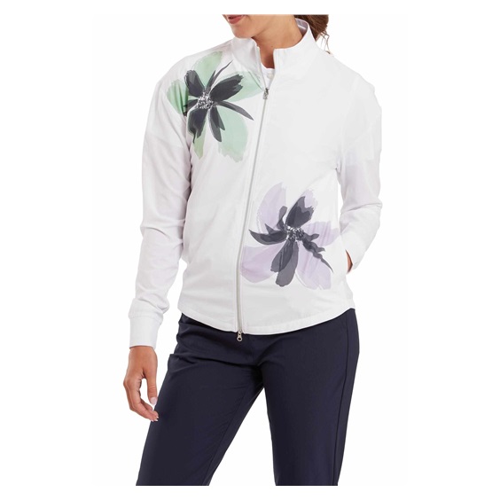 FootJoy Lightweight Full-Zip Damenjacke, weiss