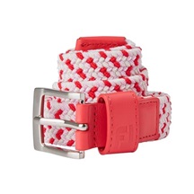 FootJoy Braided Damen Gürtel, rot/weiss/rosa