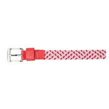 FootJoy Braided Damen Gürtel, rot/weiss/rosa