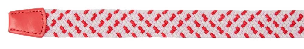 FootJoy Braided Damen Gürtel, rot/weiss/rosa