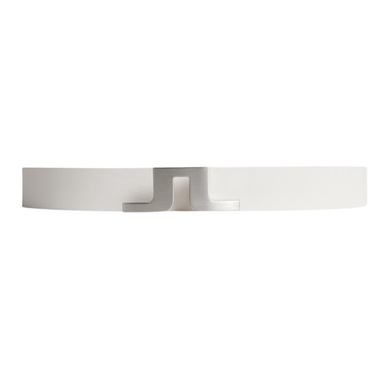 J.Lindeberg Bridger Leather Herren Gürtel, weiss