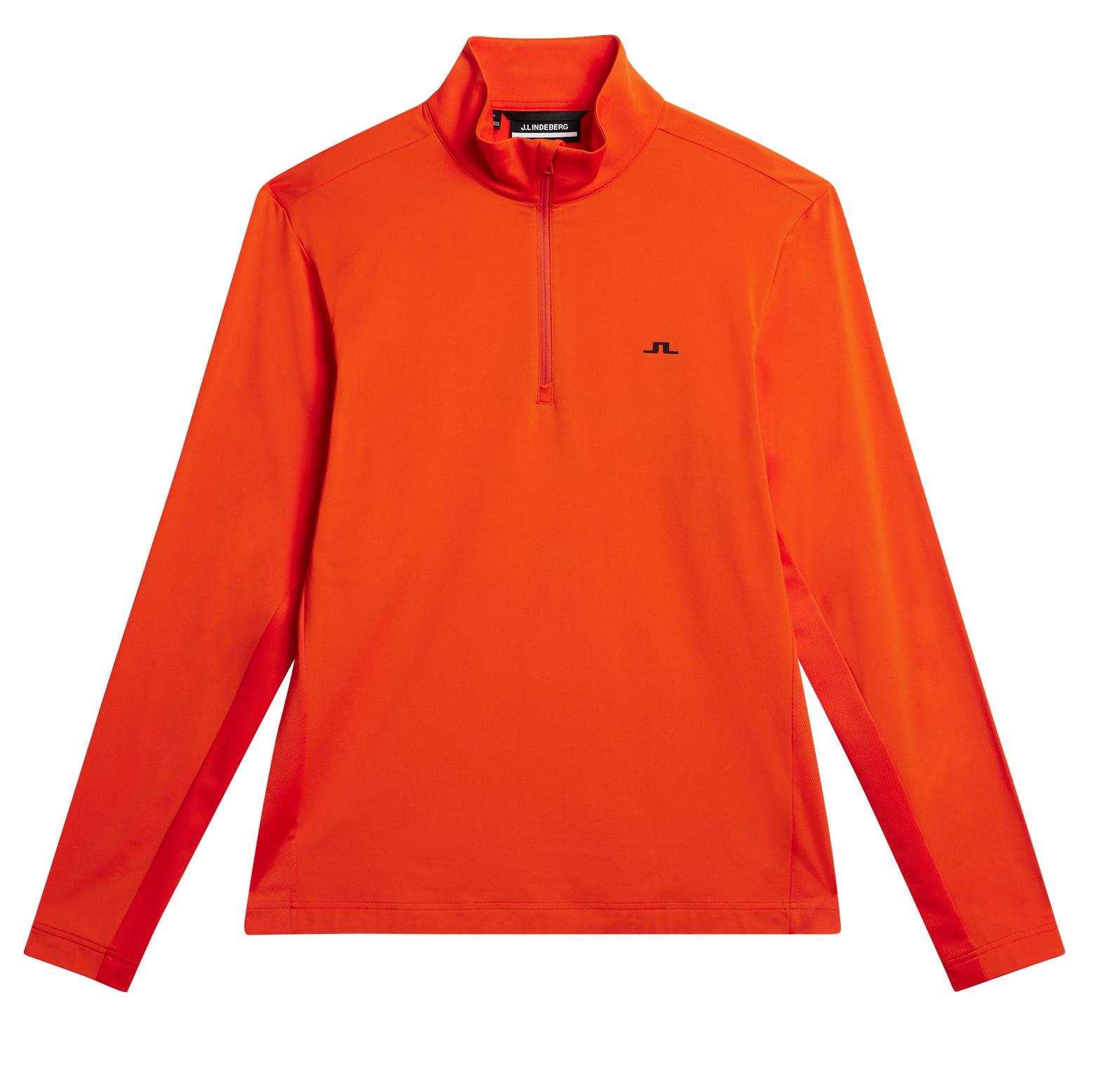 J.Lindeberg Luke Half Zip Herren Sweatshirt, orange