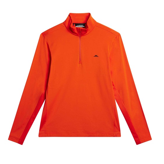 J.Lindeberg Luke Half Zip Herren Sweatshirt, orange
