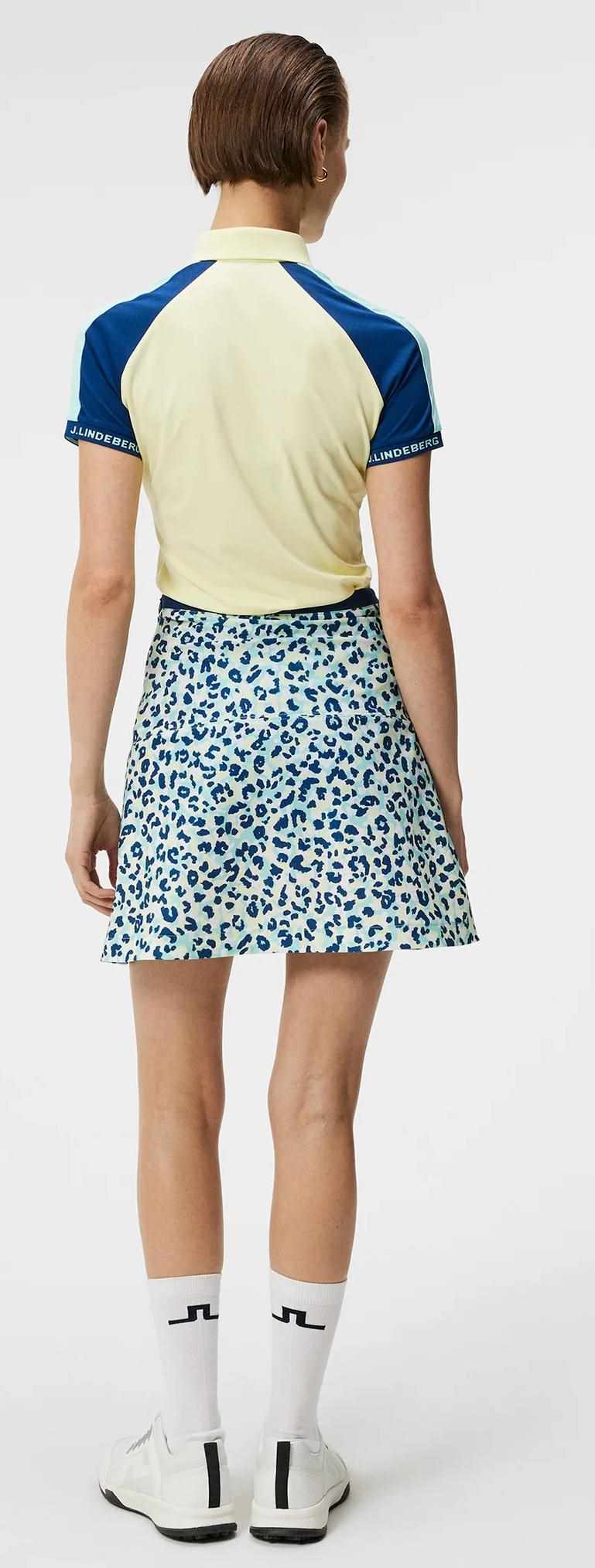 J.Lindeberg Themba Golfrock, leopard aruba blue