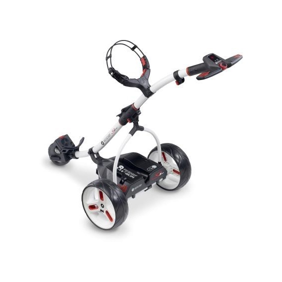Motocaddy S1 PRO E-Trolley - weiß/rot