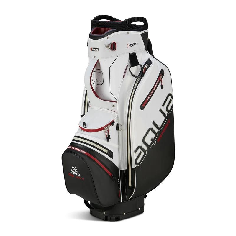 Big Max Aqua Sport 4 cart bag, off-white/schwarz/weinrot