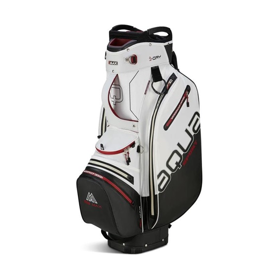Big Max Aqua Sport 4 cart bag, off-white/schwarz/weinrot