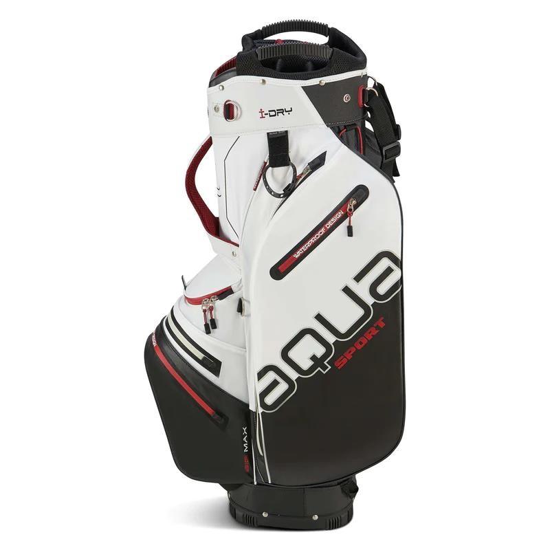 Big Max Aqua Sport 4 cart bag, off-white/schwarz/weinrot