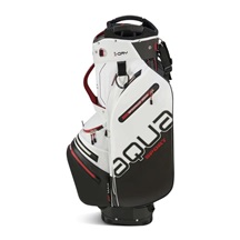 Big Max Aqua Sport 4 cart bag, off-white/schwarz/weinrot