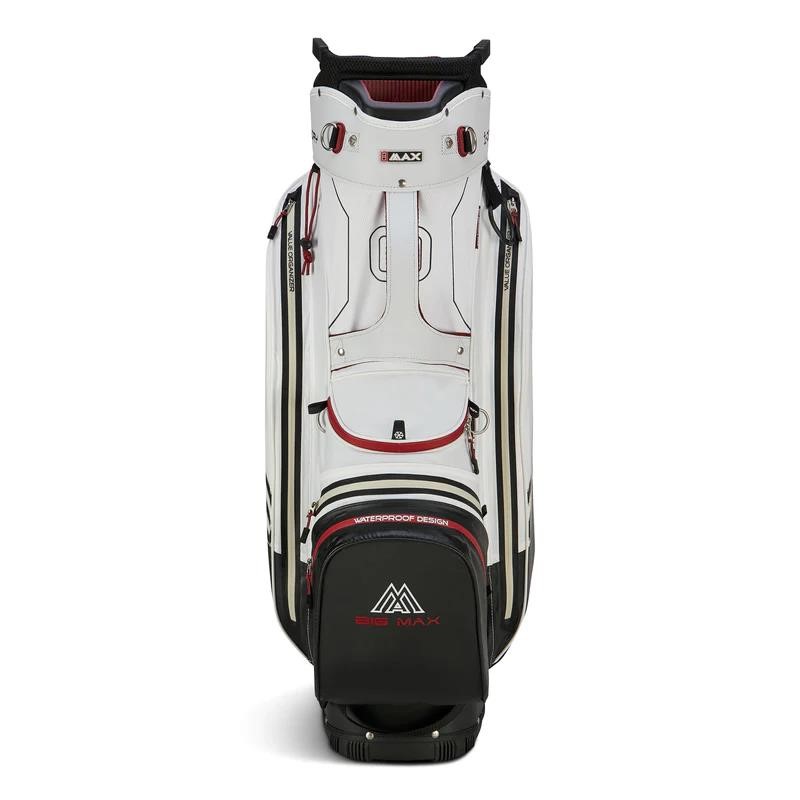 Big Max Aqua Sport 4 cart bag, off-white/schwarz/weinrot