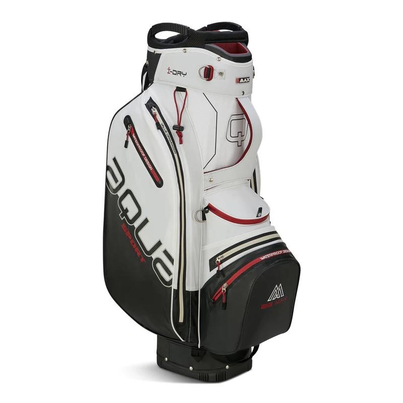 Big Max Aqua Sport 4 cart bag, off-white/schwarz/weinrot
