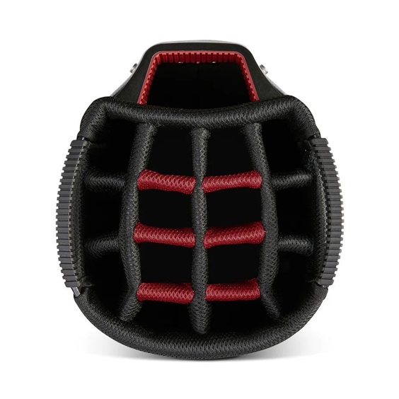 Big Max Aqua Sport 4 cart bag, off-white/schwarz/weinrot