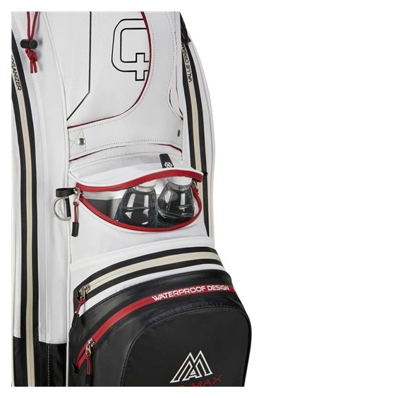Big Max Aqua Sport 4 cart bag, off-white/schwarz/weinrot