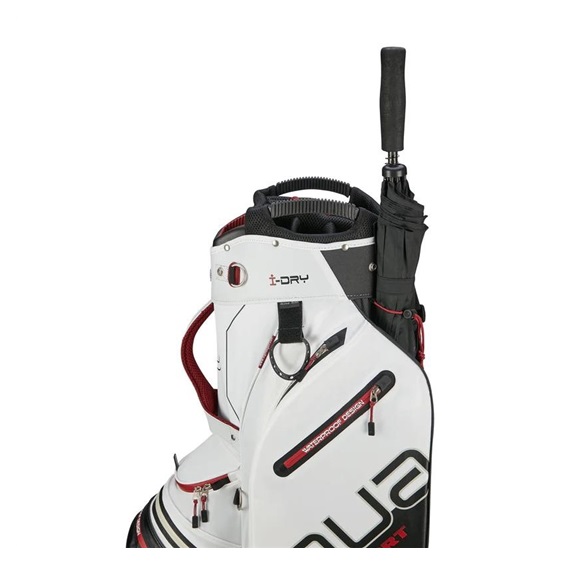 Big Max Aqua Sport 4 cart bag, off-white/schwarz/weinrot