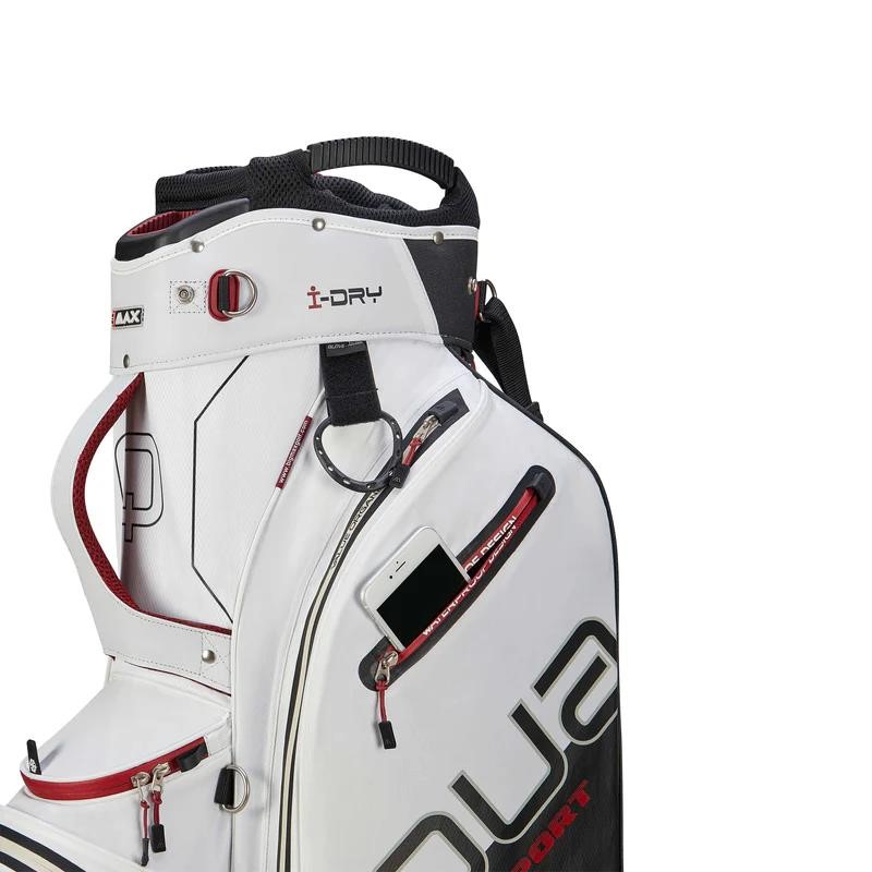 Big Max Aqua Sport 4 cart bag, off-white/schwarz/weinrot