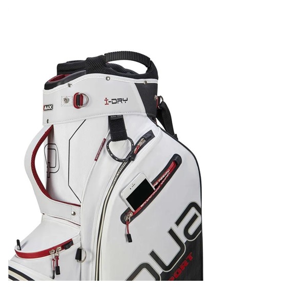Big Max Aqua Sport 4 cart bag, off-white/schwarz/weinrot