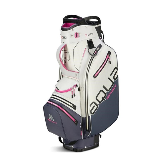 Big Max Aqua Sport 4 cart bag, weiss/dunkelblau/rosa