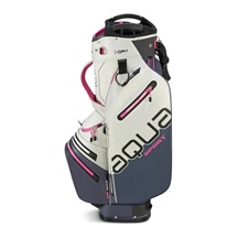 Big Max Aqua Sport 4 cart bag, weiss/dunkelblau/rosa