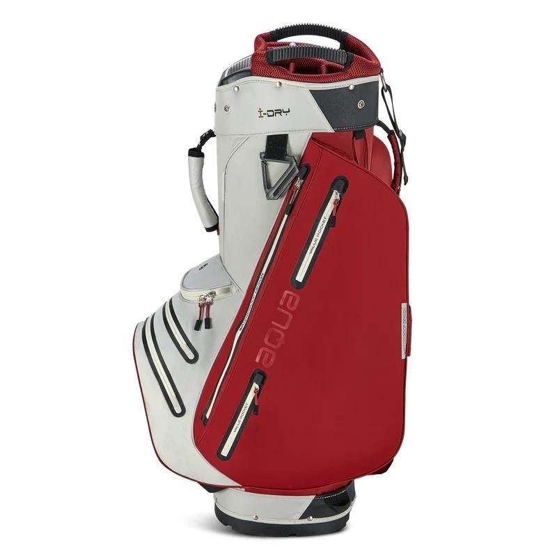 Big Max Aqua Style 4 Cartbag, weiss/weinrot