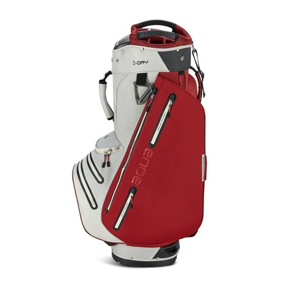 Big Max Aqua Style 4 Cartbag, weiss/weinrot