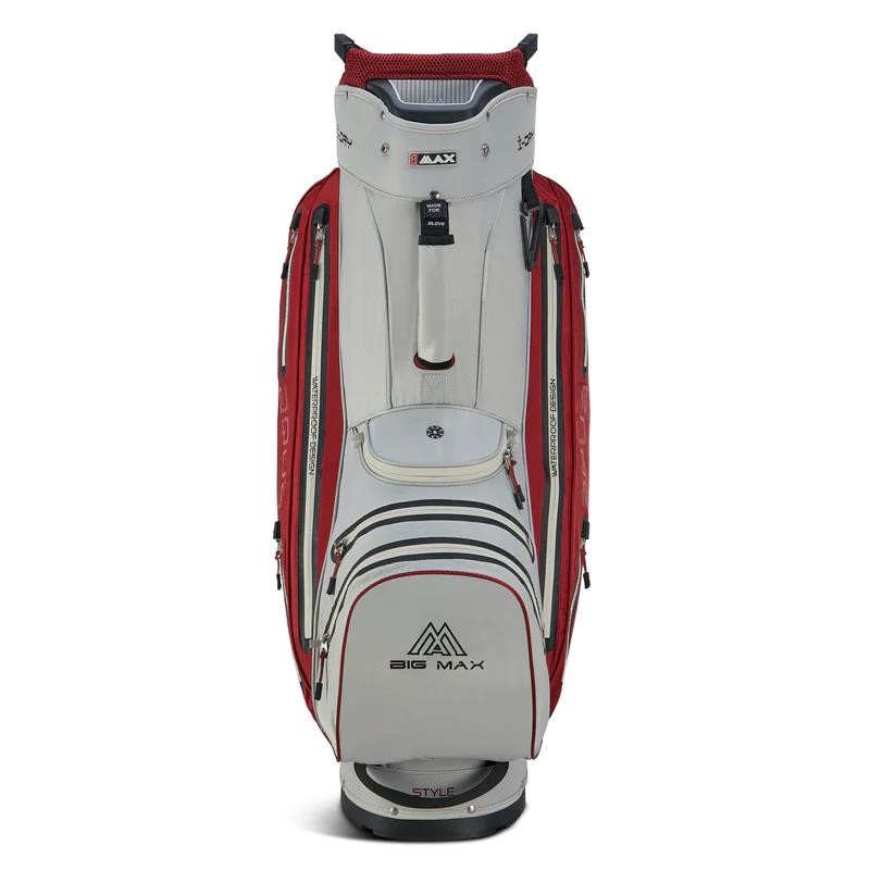 Big Max Aqua Style 4 Cartbag, weiss/weinrot