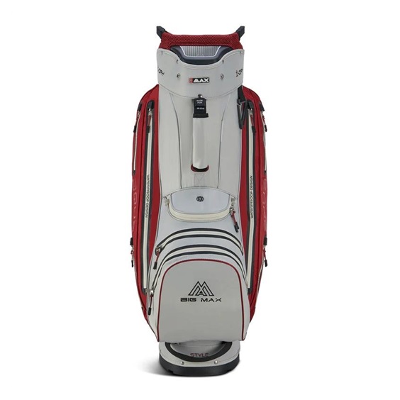 Big Max Aqua Style 4 Cartbag, weiss/weinrot