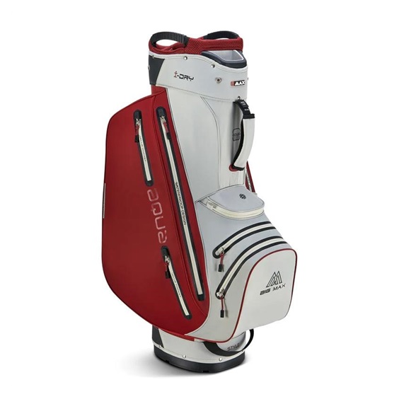 Big Max Aqua Style 4 Cartbag, weiss/weinrot