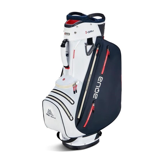 Big Max Aqua Style 4 Cartbag, weiss/dunkelblau/rot