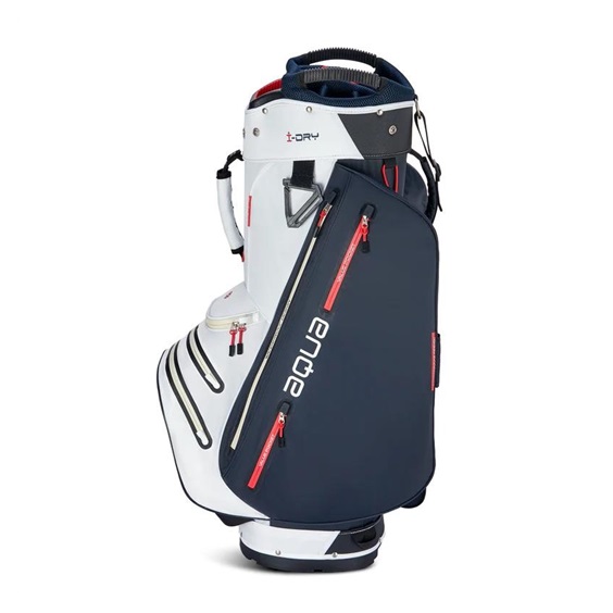 Big Max Aqua Style 4 Cartbag, weiss/dunkelblau/rot
