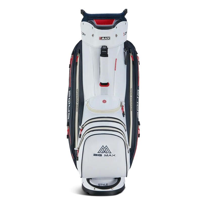 Big Max Aqua Style 4 Cartbag, weiss/dunkelblau/rot