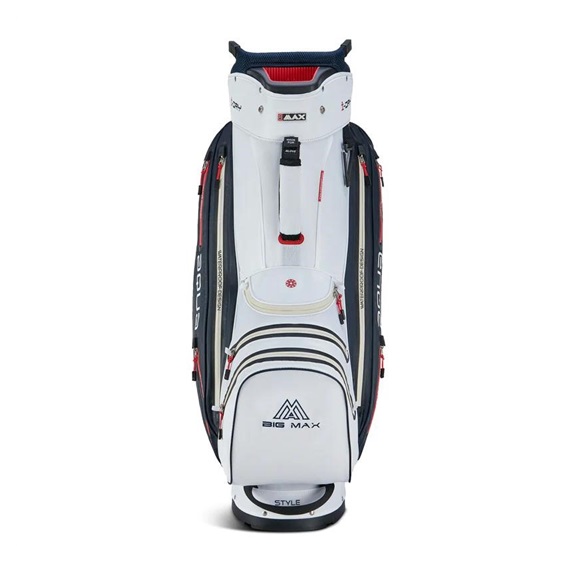 Big Max Aqua Style 4 Cartbag, weiss/dunkelblau/rot