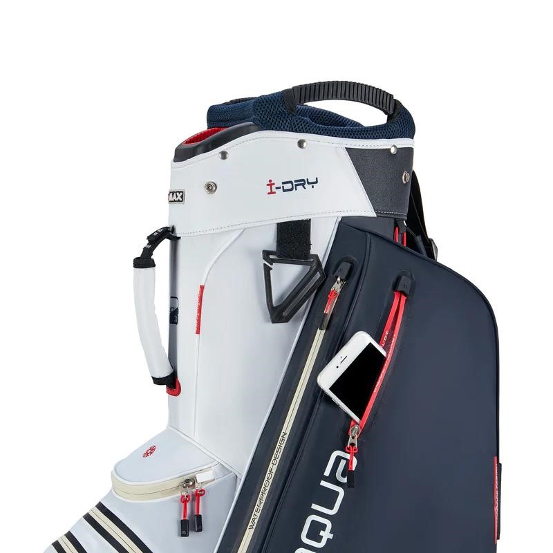 Big Max Aqua Style 4 Cartbag, weiss/dunkelblau/rot