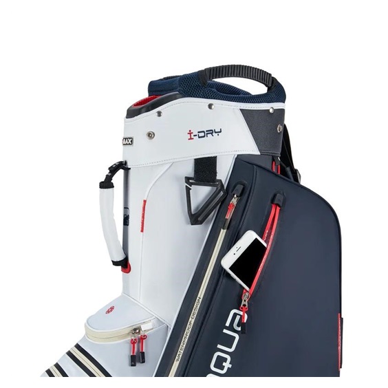 Big Max Aqua Style 4 Cartbag, weiss/dunkelblau/rot