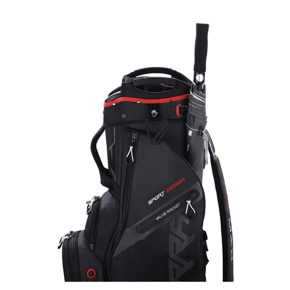 Big Max Terra Sport cart bag, schwarz/rot