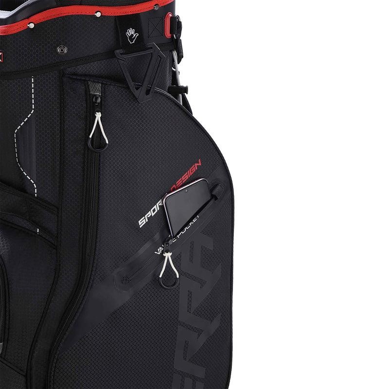Big Max Terra Sport cart bag, schwarz/rot