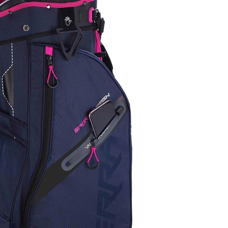 Big Max Terra Sport cart bag, steel blue/fuchsia