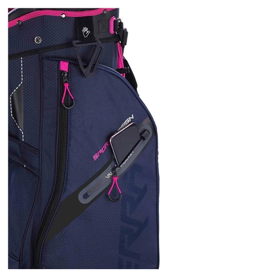 Big Max Terra Sport cart bag, steel blue/fuchsia