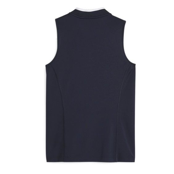 Puma Range Pique Sleeveless Damen Poloshirt, dunkelblau
