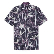 Puma Mattr Birds of Paradise Herren Poloshirt, dunkelblau