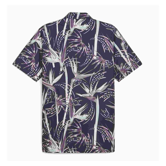 Puma Mattr Birds of Paradise Herren Poloshirt, dunkelblau