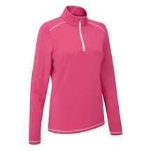 PING Sonya Fleece Damen Poloshirt, rosa