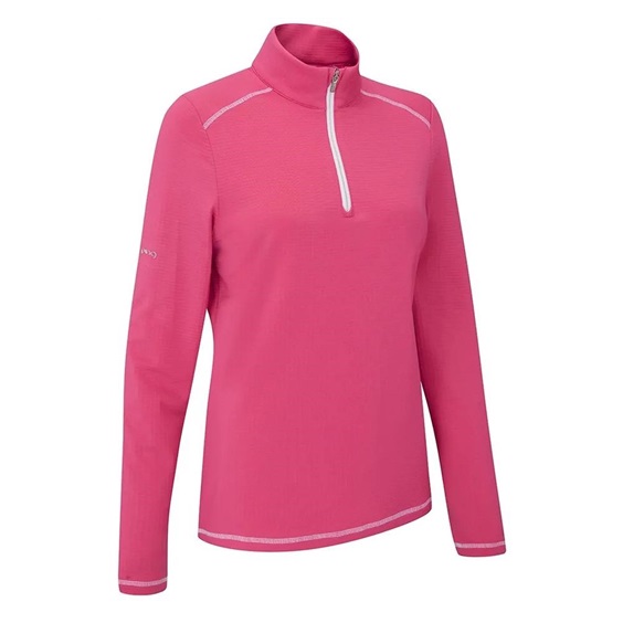 PING Sonya Fleece Damen Poloshirt, rosa
