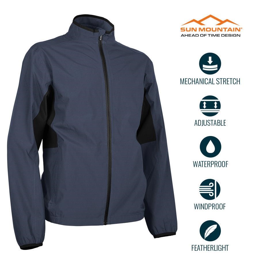 Sun Mountain Monsoon Waterproof Herrenjacke, dunkelblau