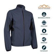 Sun Mountain Monsoon Waterproof Herrenjacke, dunkelblau