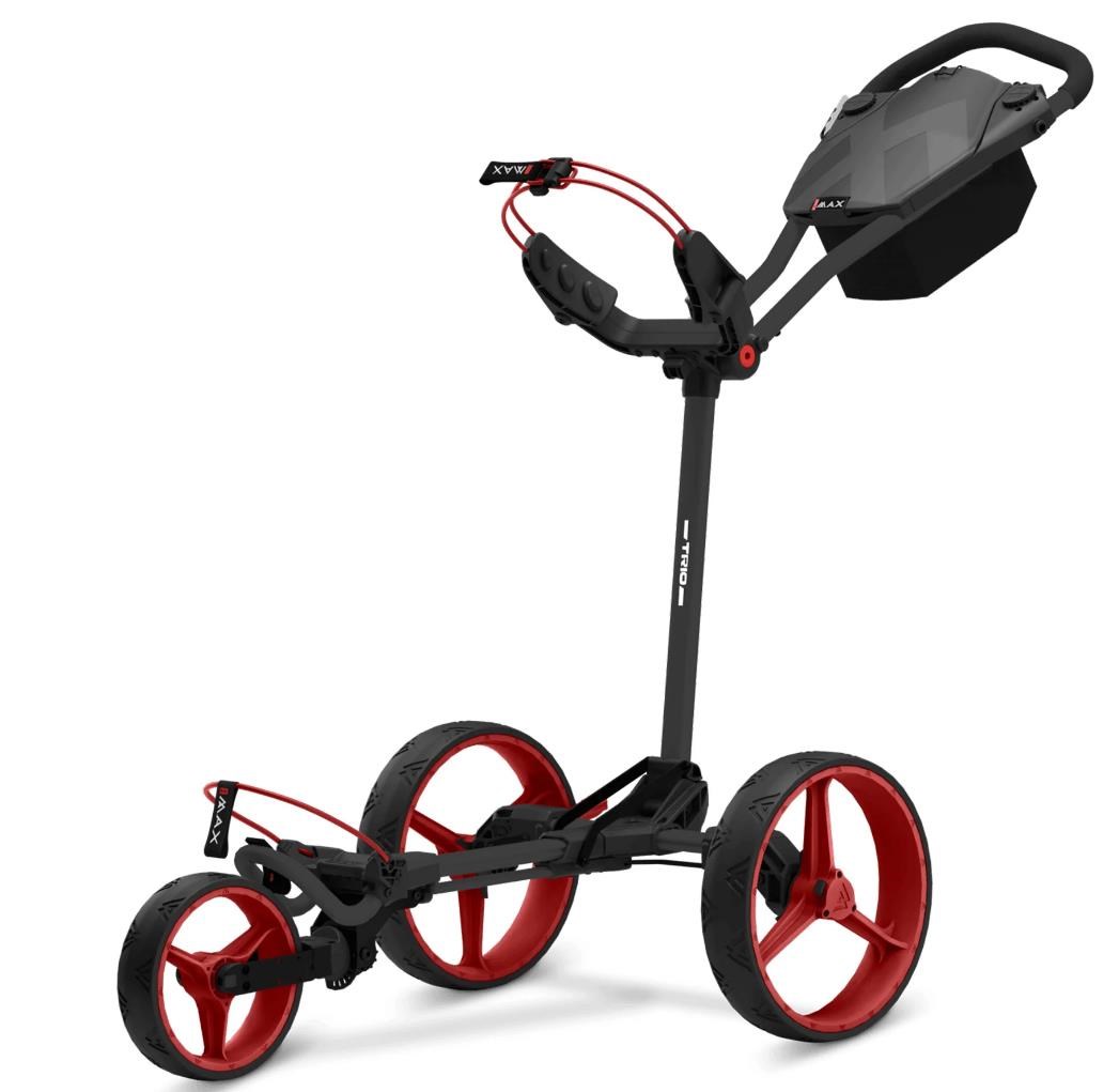 Big Max Blade Trio Golf Trolley, schwarz/rot